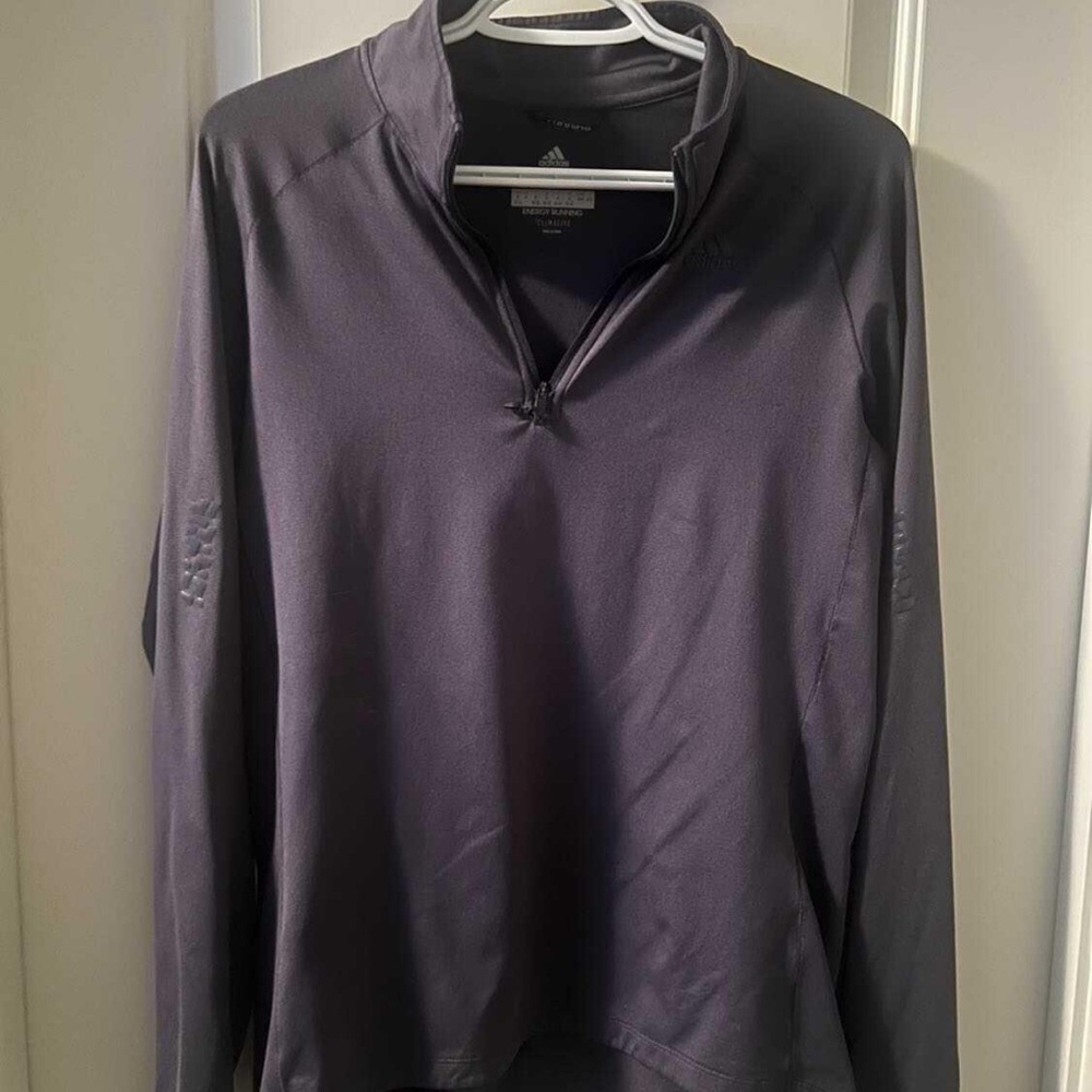 Adidas Purple Quarter-Zip Pullover